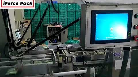 Spider type robot hands high speed bag sorting picking feeding for cartoning machine encasing line