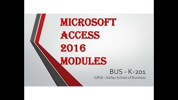Access 2016 Module 1 Part 4-Simple Form-480p
