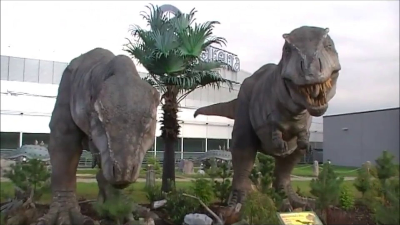 Dinosaurier  pr\u00e4historische Tiere. DinoPark  Jurassic Park  Welt  YouTube