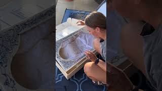 Opening a Mystery Wedding Dress from the thrift store! screenshot 1