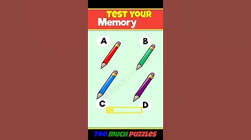 Memory Test #29। Riddles And Puzzles For Iq Test। #shorts #tranding