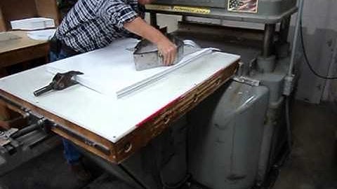 FL SALE FL SMITHE HP hydraulic envelope die cutting machine