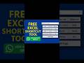 #shorts Excel Shortcut Key | Insert Column in One Click | Free Excel Top 10 Shortcuts Tool  #excel