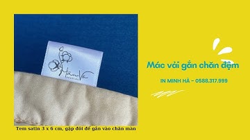 Xưởng in mác vải satin lụa, in nhãn mác quần áo