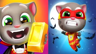 Talking Tom D Run Halloween Update 2023 Vs Talking Tom Hero Dash Halloween Update 2023 Gameplay