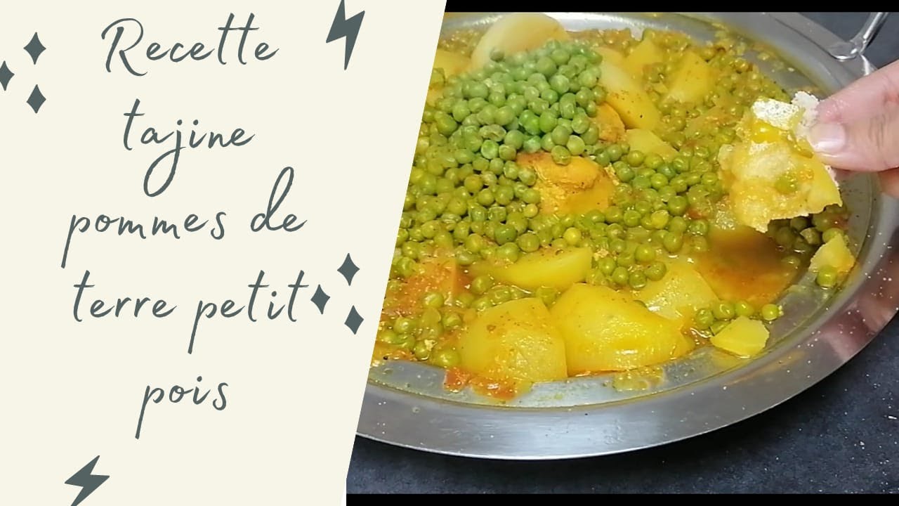 Recette tajine patates petits pois