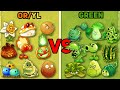 PvZ 2 Team Plant Vs Team Plant - Team ORANGE & YELLOW vs GREEN Plants