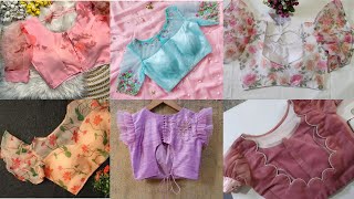 💕30+ Organza Saree Blouse Designs /Latest Blouse Designs screenshot 3