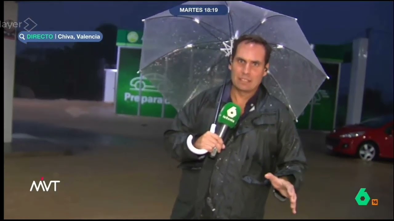 Atrapados en una gasolinera de Chiva en mitad del peor temporal del siglo