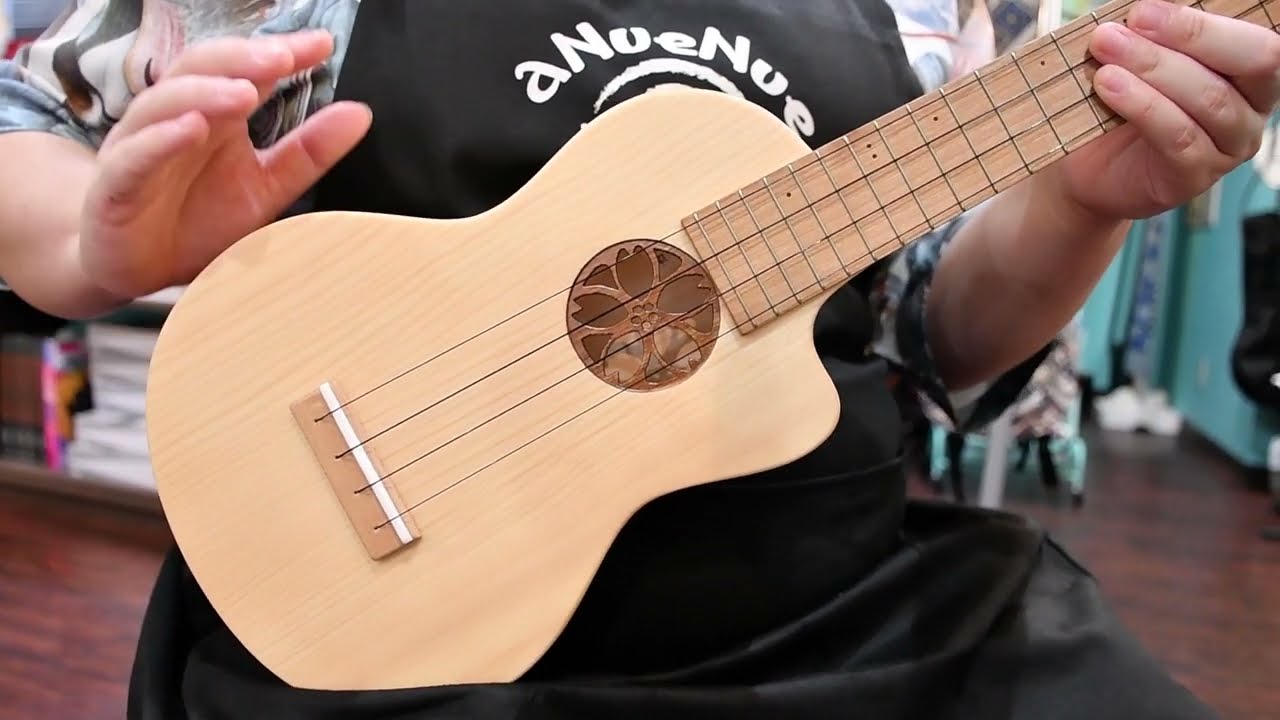 NEW/QUIAM Ezo's Ukulele Throughneck Concert 蝦夷桜【札幌店