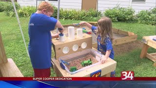 Friend of Super Cooper dedicates play area in his memory