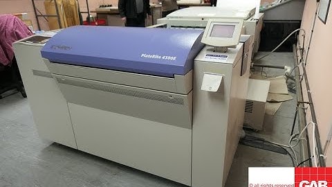screen platerite pt r4300e ctp system with on line plate processor and rip   for sale   Gab Supplies