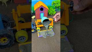 Download Lagu 🔥 Real Cement Pouring in Mini Pillar Frame | DIY Construction #shorts #minitractor MP3