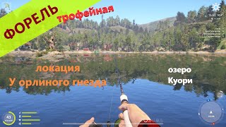Русская рыбалка 4 - озеро Куори - Форель озерная трофейная не на бальсу