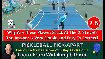 Pickleball! What Makes a Player 2.5? Watch This!