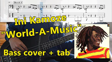 Ini Kamoze - World-A-Music (bass cover and tab)