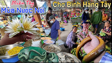 MÙA NƯỚC NỔI 2022 CHÍNH THỨC TRÀN ĐỒNG _ ĐI CHỢ BÌNH HÀNG TÂY NẤU CÁ LINH BÔNG ĐIÊN ĐIỂN ĐÃI KHÁCH