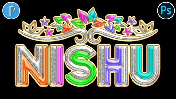 multi color Glass font dp editing In Pixellab & Ps cc | glass font editing #multicolorglassfontskp