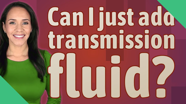 Should the car be running when adding transmission fluid