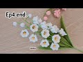 Ep4 End Assembly Crochet Puff Lily Of The Valley Flower Tutorial Step By Step Crochet 