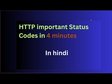 HTTP Status codes in 4 minutes 🔥