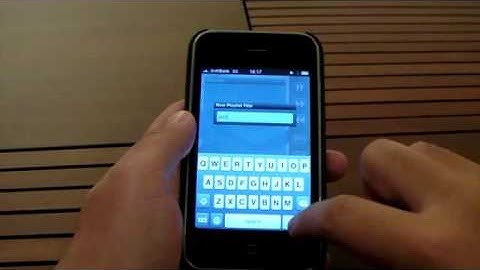 Listenial 2.0.0 Create a playlist on iPhone & iPod touch.