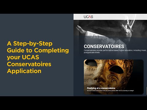 RWCMD's Step-by-Step Guide to completing your UCAS Conservatoires Application