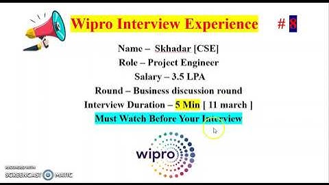 Wipro latest interview experience | Wipro Interview Experience | Wipro 2022 batch | Wipro Elite | #8