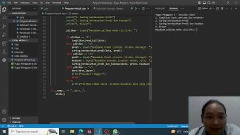 Tugas Praktikum Pemrograman Komputer Modul 3 Teknik Industri UIN Sunan Kalijaga Yogyakarta