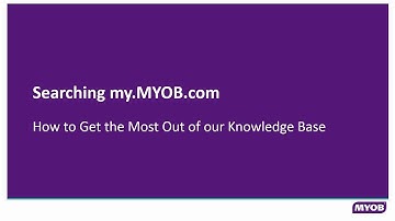 MYOB Practice Solutions: Finding Answers on my.MYOB