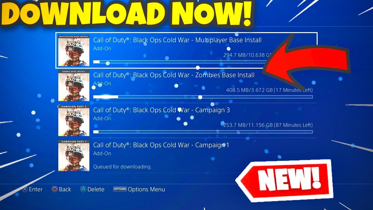 HOW TO PRE DOWNLOAD BLACK OPS COLD WAR EARLY RIGHT NOW!!! (PS4 PLAYERS ONLY) PRE DOWNLOAD COLD WAR!
