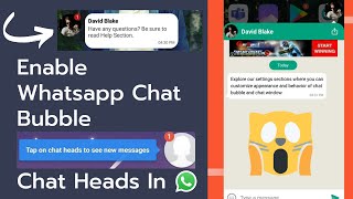Enable Whatsapp Chat Bubble in 2 Min || Chat Head || Whatsapp Trick screenshot 5