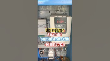 #kusumsolar Lubi vfd Solar Controller Error Solution Parameter setting service paid +91 98145-71211