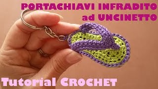 Portachiavi Infradito A Uncinetto Schema E Video Tutorial