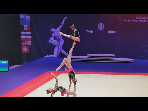 Победное выступление тройки сборной России на ЧМ по акробатике в Женеве!