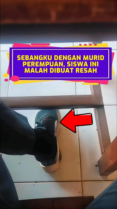 sebangku dengan murid perempuan siswa ini malah dibuat resah ❗ #videoviral