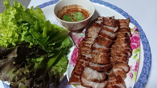 หมูสามชั้นย่าง แถมเนื้อย่างอีกหน่อย #แม่ครัวฝึกหัด 30/5/67 @tookkatacrazy