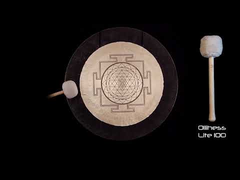 Engraved - 32" Dark Wind 'Sri Yantra' #YYM317 | Gongs Unlimited