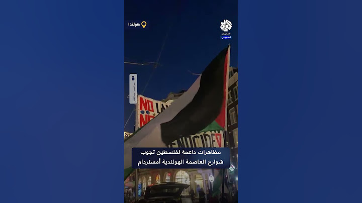 شاهد.. مظاهرات داعمة لفلسطين تجوب شوارع العاصمة الهولندية أمستردام