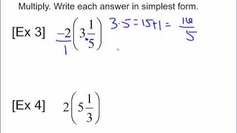 Multiplying Rational Numbers