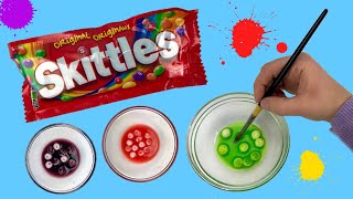 Painting With Skittles DIY Paint Craft Tutorial! Fun Kid Craft Ideas