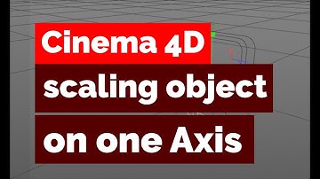 In Cinema 4D how can I scale my object only on the on 1 axis , currently it scales universally.