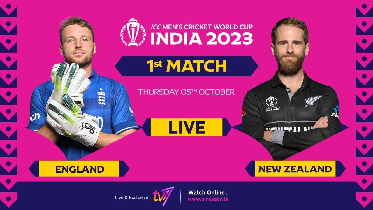 🔴 LIVE 1st Match #CWC23 England vs New Zealand 🏏 🏆