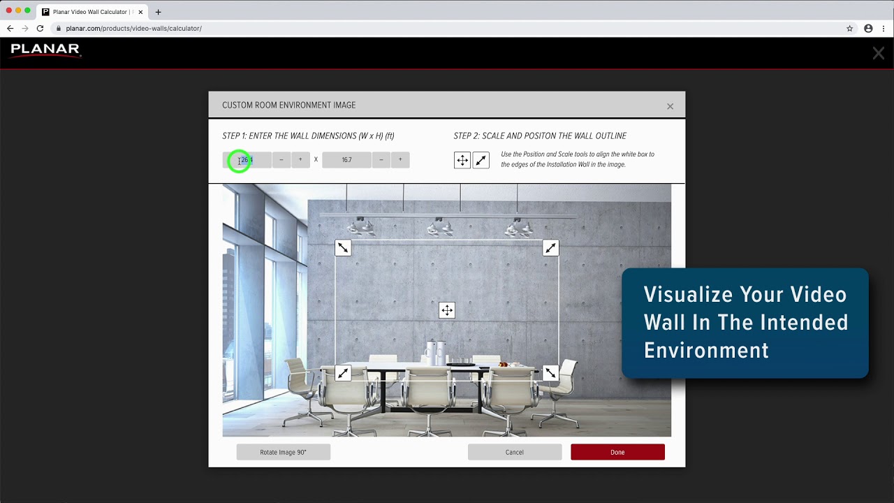 Planar Video Wall Calculator Overview Video YouTube