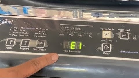 Whirlpool fully automatic washing e1 error thik kre sirf 2 minute me #trending #like #tech #explore