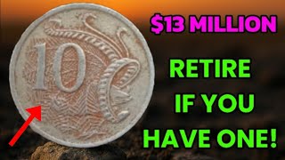 Australia 10 Cents Coin 2005 Value Today  Very Fine Condition Market Price in Dollars