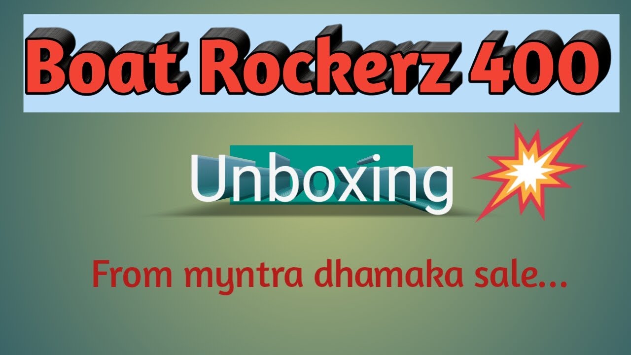 Boat Rockerz 400 unboxing...🎧 - YouTube