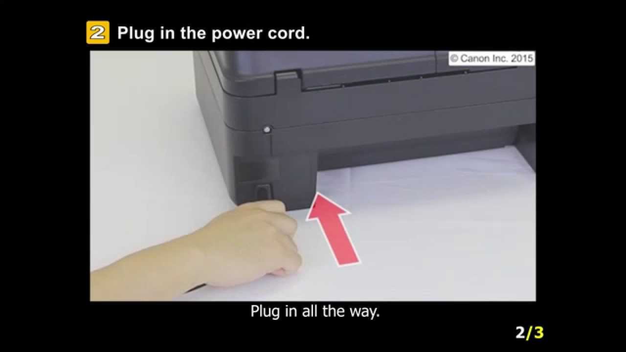 PIXMA MX490: Setting up the printer - YouTube