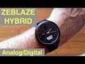 ZEBLAZE Hybrid Analog/Digital 5ATM Waterproof Blood Pressure Dress Smartwatch: Unboxing & 1st Look