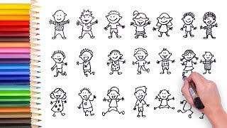 ... in this video we show you how to draw cartoon characters, boys and
gi...